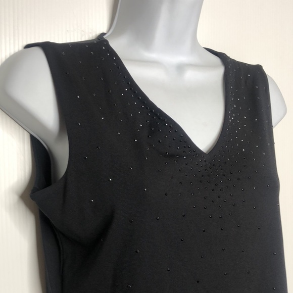 Ann Taylor Black Sequinced Sleeveless Tank Top SP - Picture 5 of 8